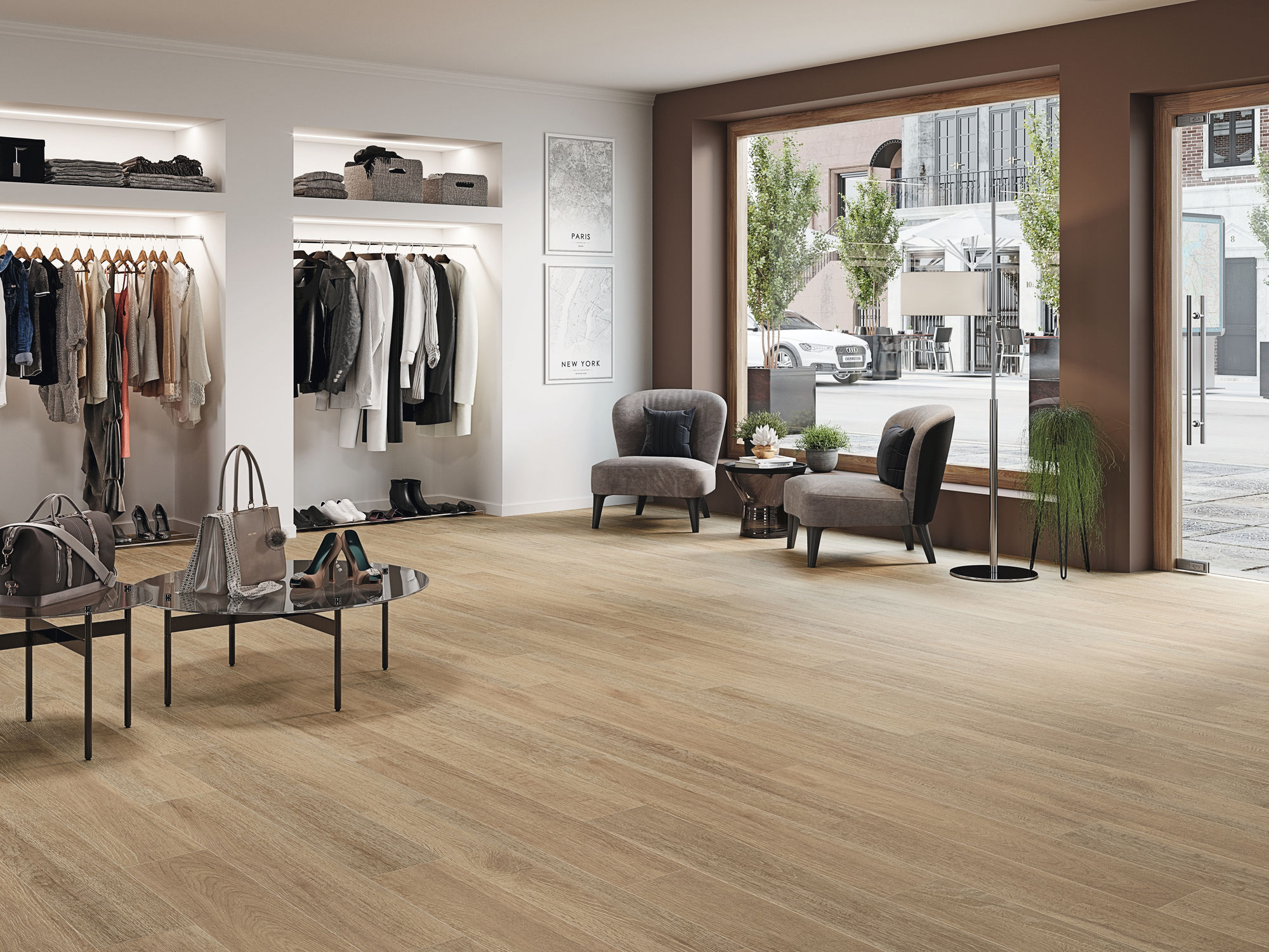 Carrelage effet parquet